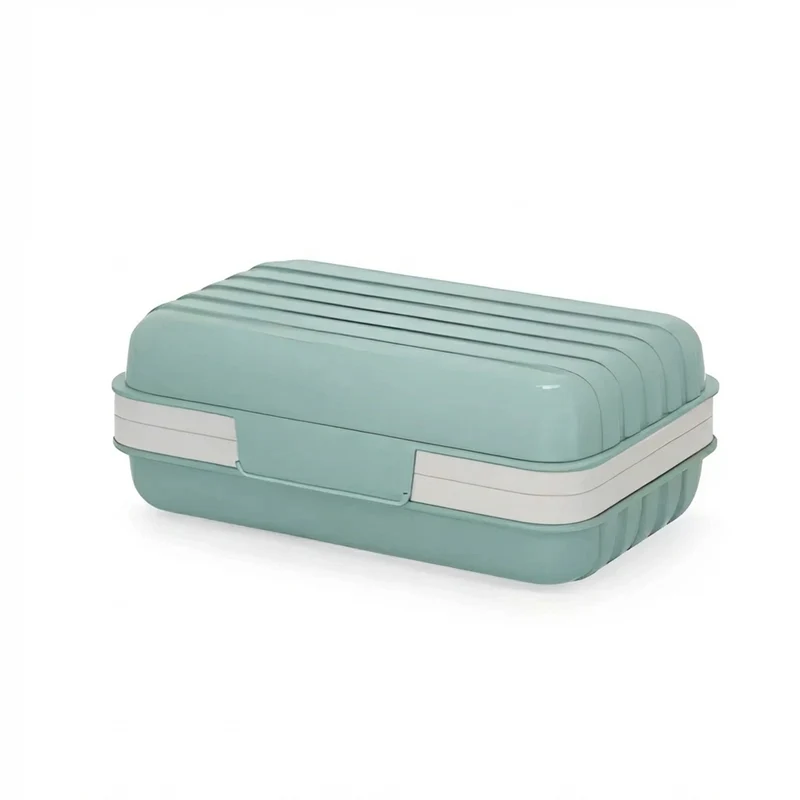Bathroom Soap Dish with Lid — Plastic Soap Box (1–3 pcs)