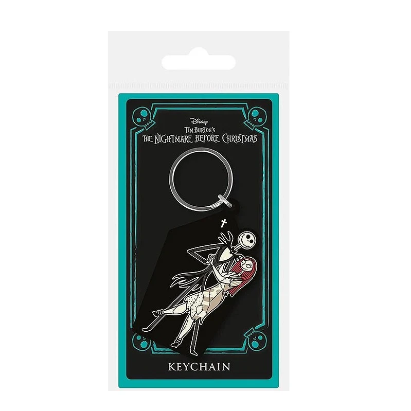 Pyramid Portachiavi The Nightmare Before Christmas (Jack e Sally) - Keychain In Gomma