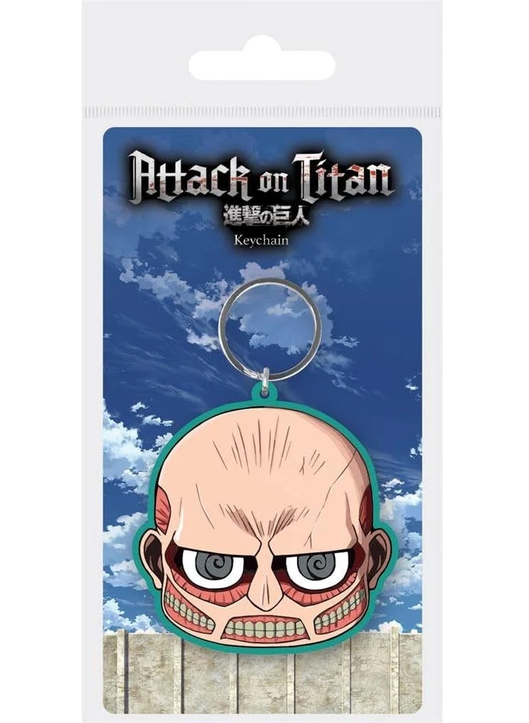 Pyramid Portachiavi Attack on Titans (Titan Head) - Keychain In Gomma