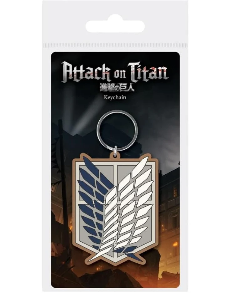 Pyramid Portachiavi Attack on Titans (Logo) - Keychain In Gomma