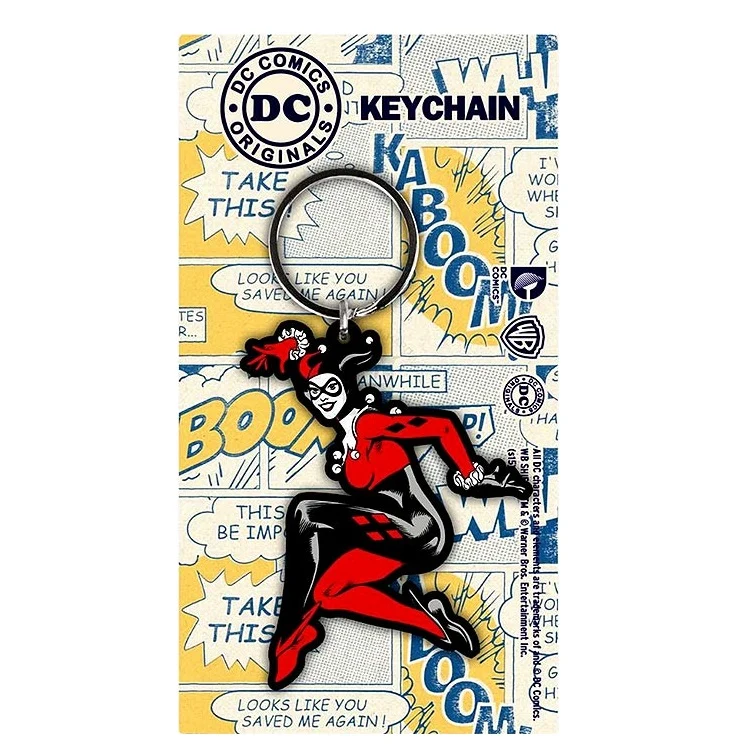 Pyramid Portachiavi DC (Harley Quinn) - Keychain In Gomma