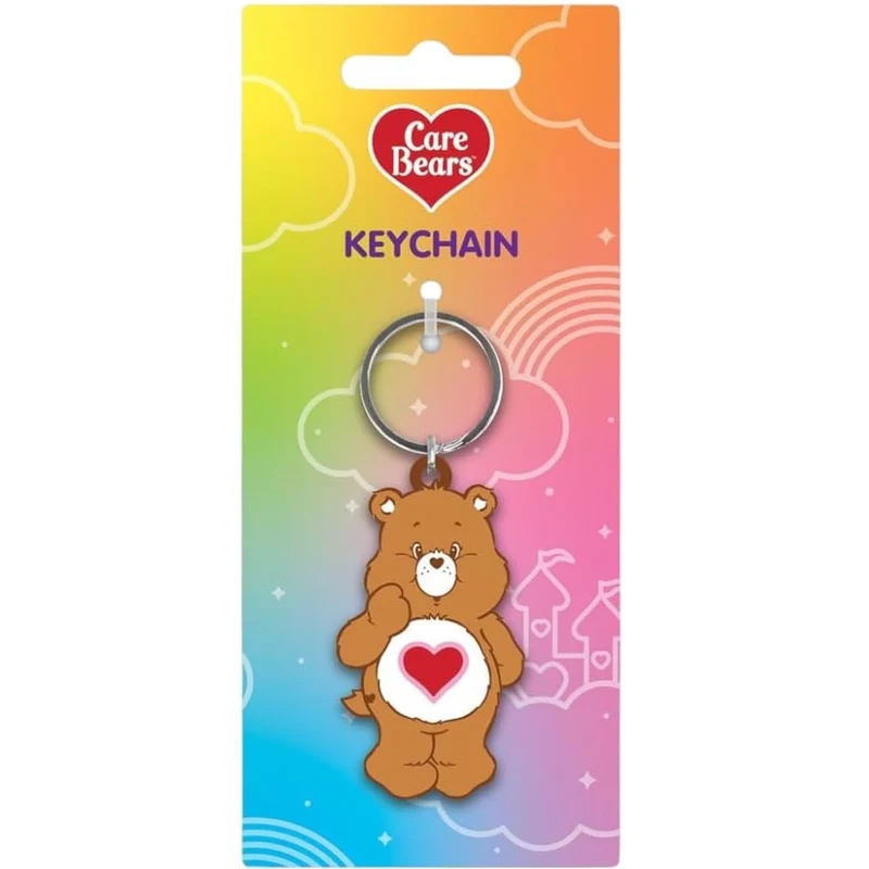 Pyramid Portachiavi Care Bears (Tenderheart Bear) - Keychain In Gomma