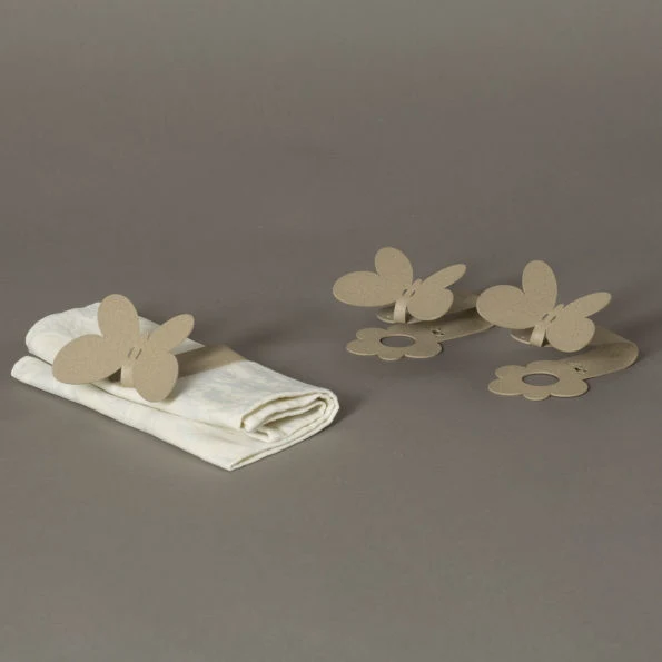 SET 6 PZ FERMA TOVAGLIOLI FARFALLE