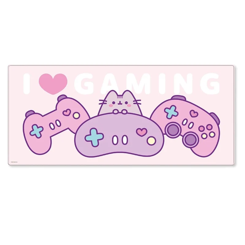 Pusheen: (I Love Gaming) Tappetino da Scrivania XXL Deskmat Mouse Tastiera 80x35cm