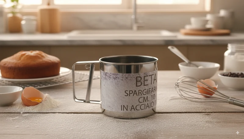 Spargifarina Beta in Acciaio Inox - Perfetto per Dolci e Pizze
