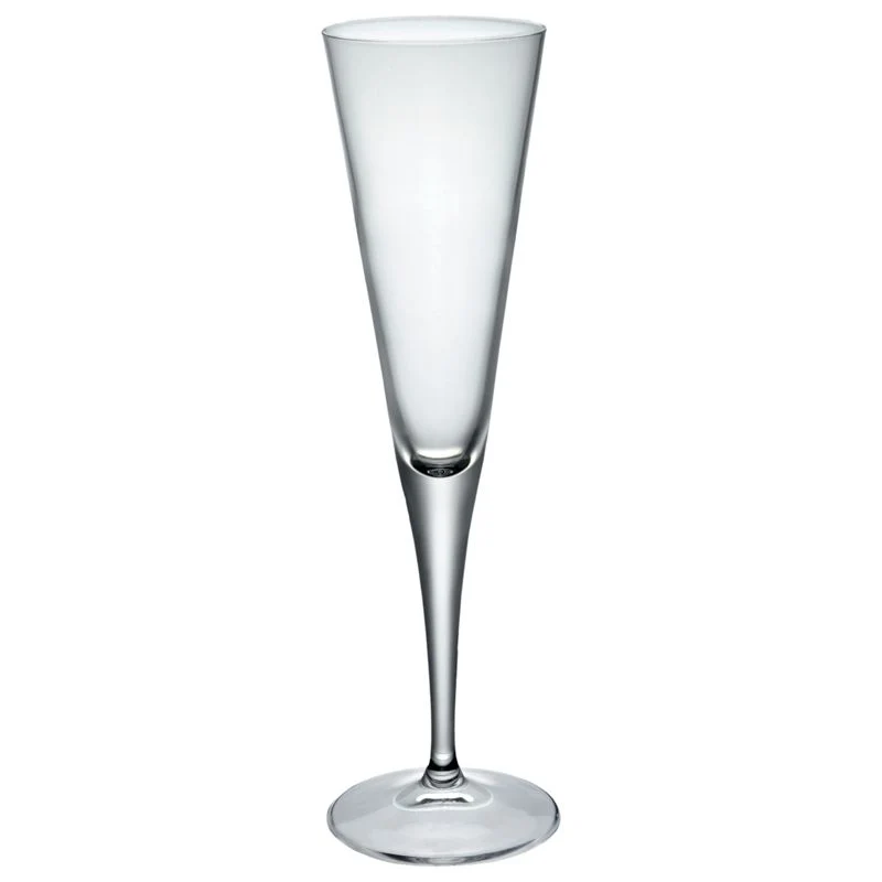 Bormioli Rocco Ypsilon Set 3 Calici Flûte 16cl | Bicchieri per Champagne, Prosecco e Spumante | Design Moderno Minimalista | Made in Italy