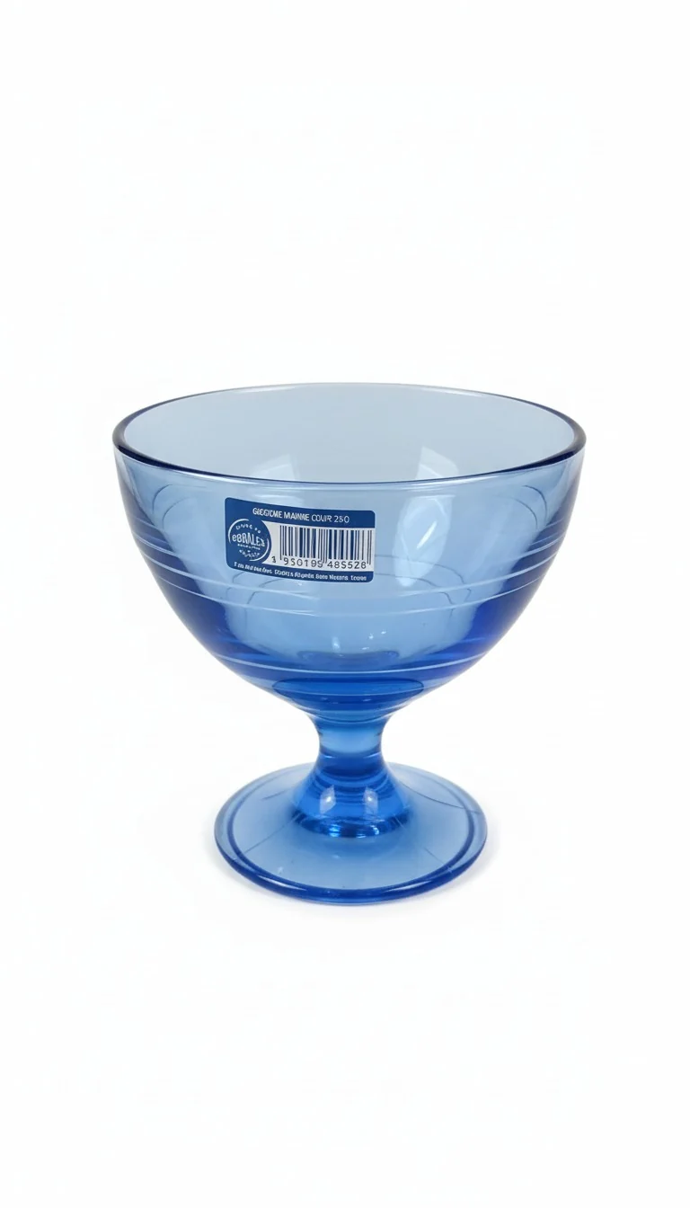 Duralex - Coppetta Gelato in Vetro Blu, Stile Vintage