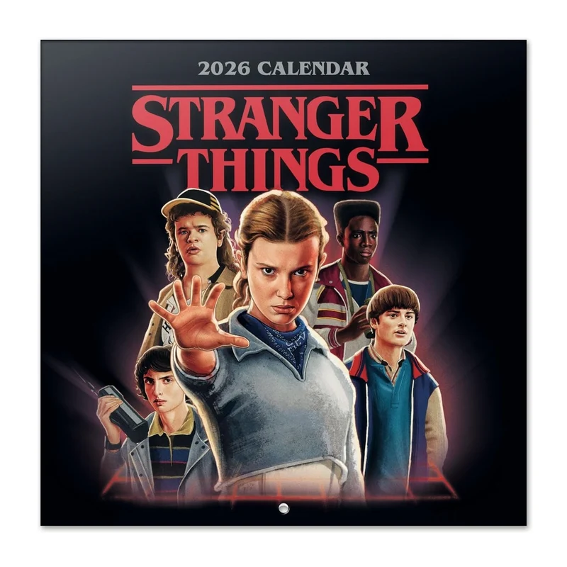 Calendario 2026 (Stranger Things) da Muro/Parete 30X30 con Gadget + Poster da Parete in Regalo - Licenza ufficiale