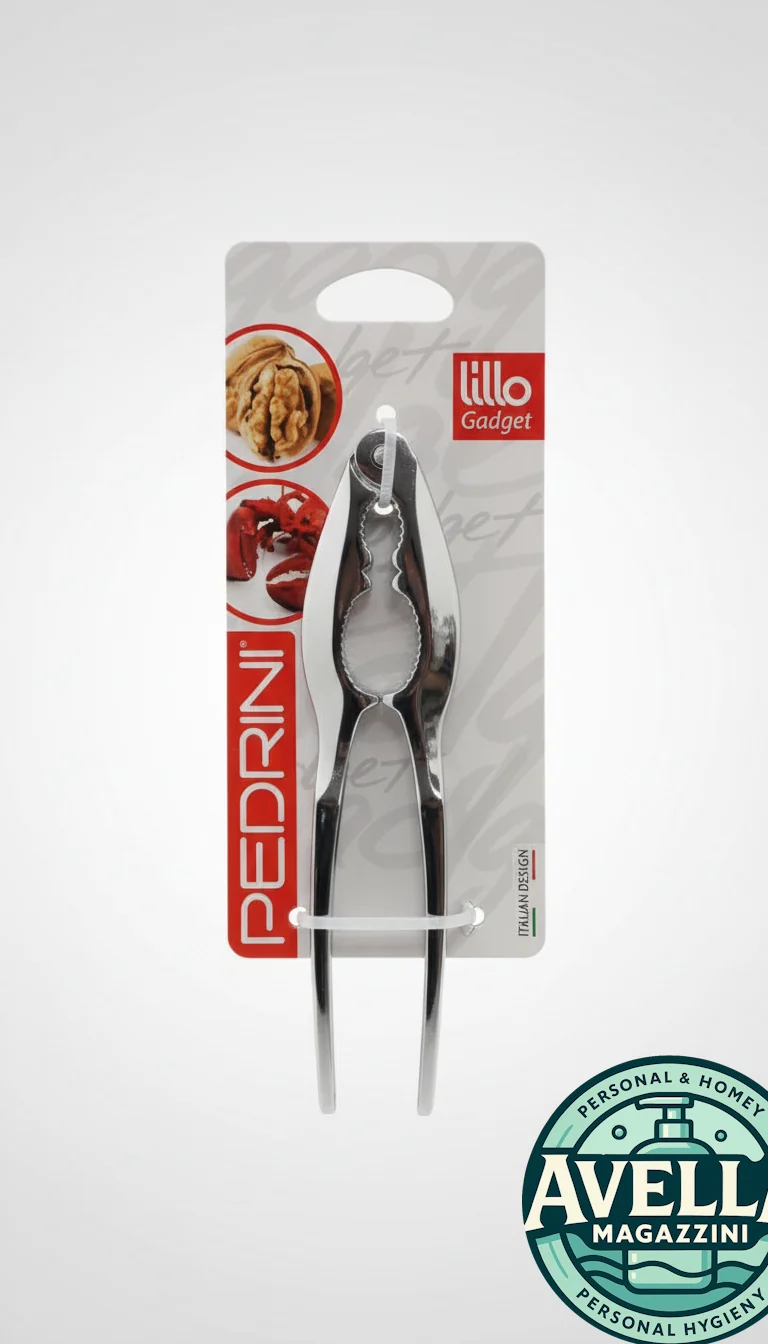 Pedrini - Schiaccianoci e Rompi Crostacei | Utensile Professionale in Acciaio Cromato Robusto, Doppia Funzionalità