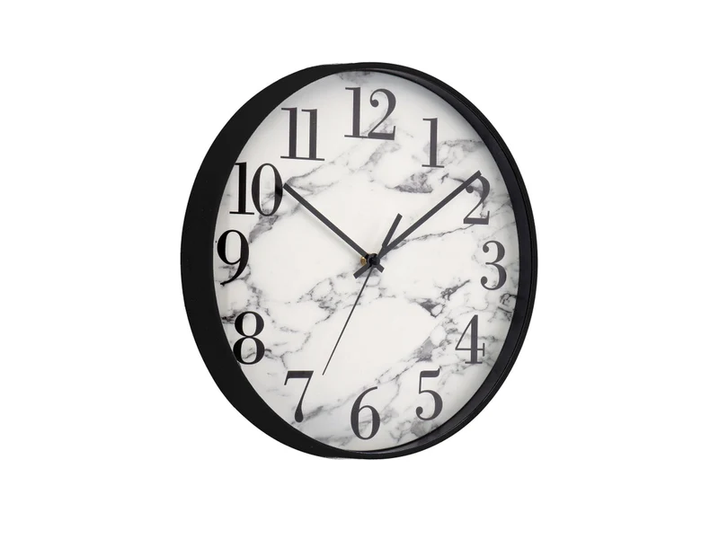 Orologio da Parete Assortito - Design Effetto Marmo, Diametro 35 cm. per Cucina, Soggiorno o Ufficio