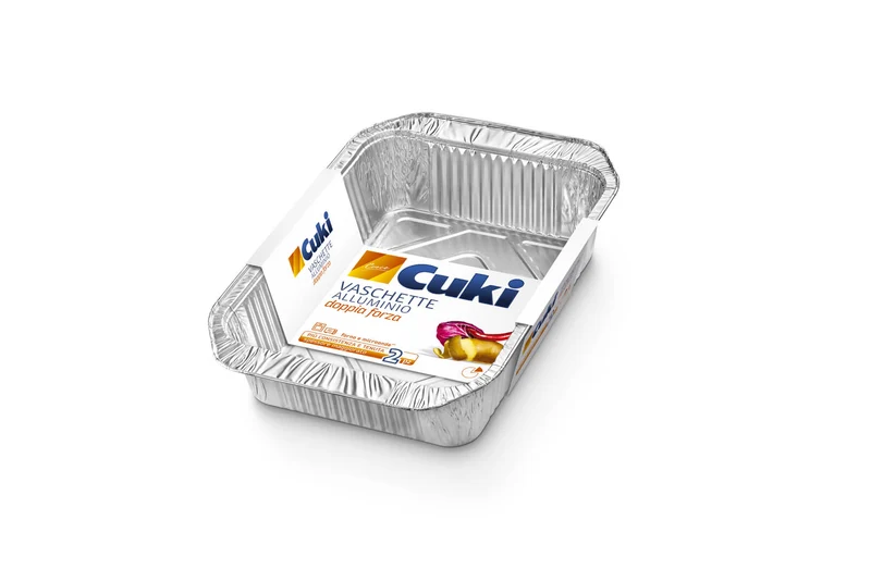 Cuki Vaschette in Alluminio Doppia Forza – Spessore Maggiorato Extra Resistente – Anti-Deformazione per Forno, Microonde e Freezer – Varie Misure