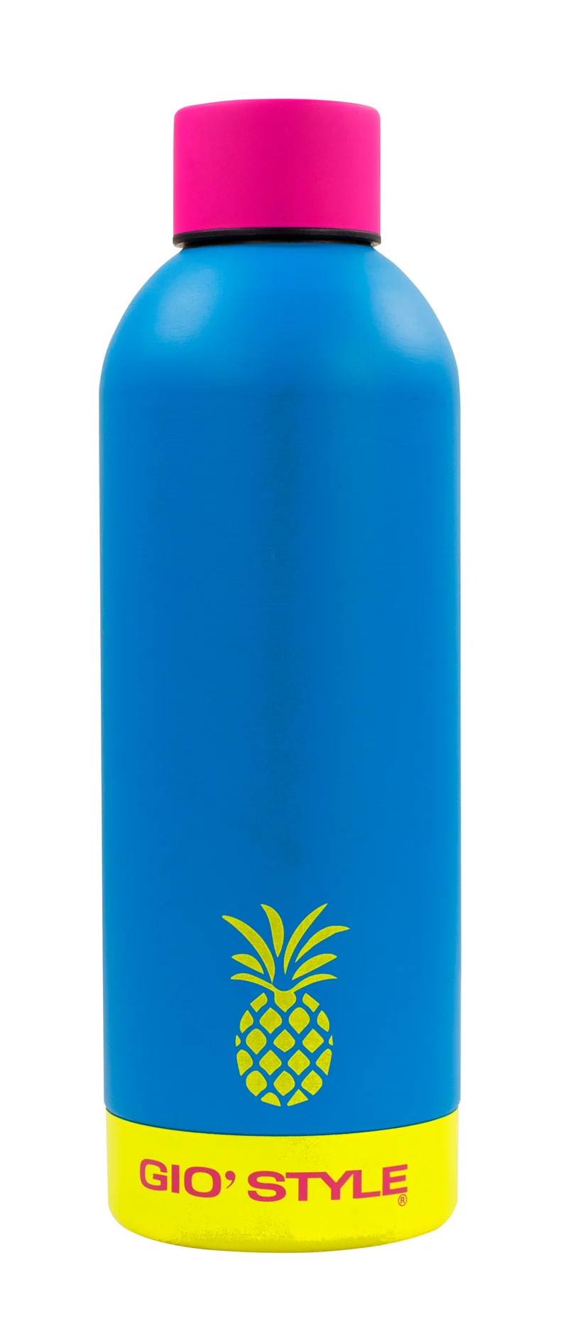 GioStyle Borraccia Fluo 0.75L Acciaio Inox Monoparete – Singola Parete Ecologica Senza BPA Chiusura Ermetica