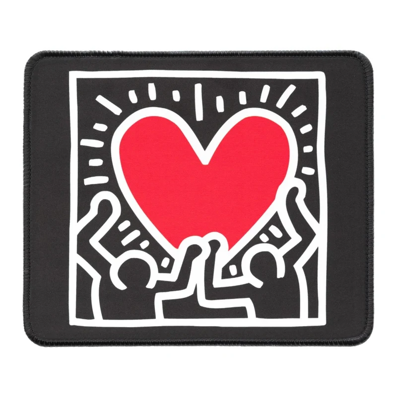 Keith Haring Tappetino da Scrivania per Mouse Pad PC Gaming Deskmat 23,5x19,5 cm Idea Regalo