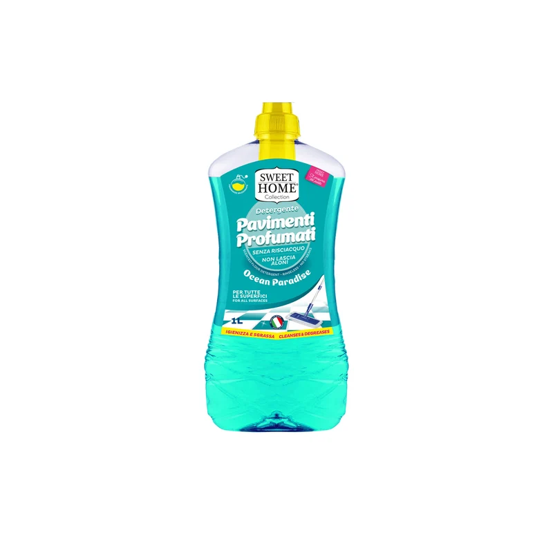 Sweet Home Detergente Pavimenti Profumato 1L | Multisuperficie Senza Risciacquo e Senza Aloni | Per Marmo, Parquet e Gres | Alta Profumeria per la Casa