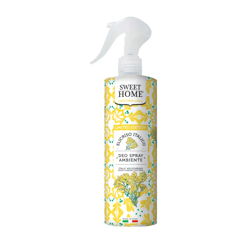 Sweet Home Mediterranea Deodorante Ambiente Spray 250ml – Edizione Limitata – Fragranze Artigianali per Casa e Tessuti – Made in Italy by Suarez