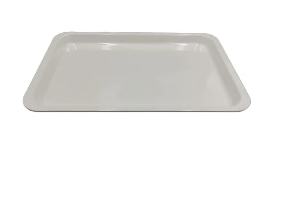 Vassoio Rettangolare in Melamina Bianco | Resistente, Leggero e Facile da Pulire – 30x20x2 cm & 25x17x1,7 cm