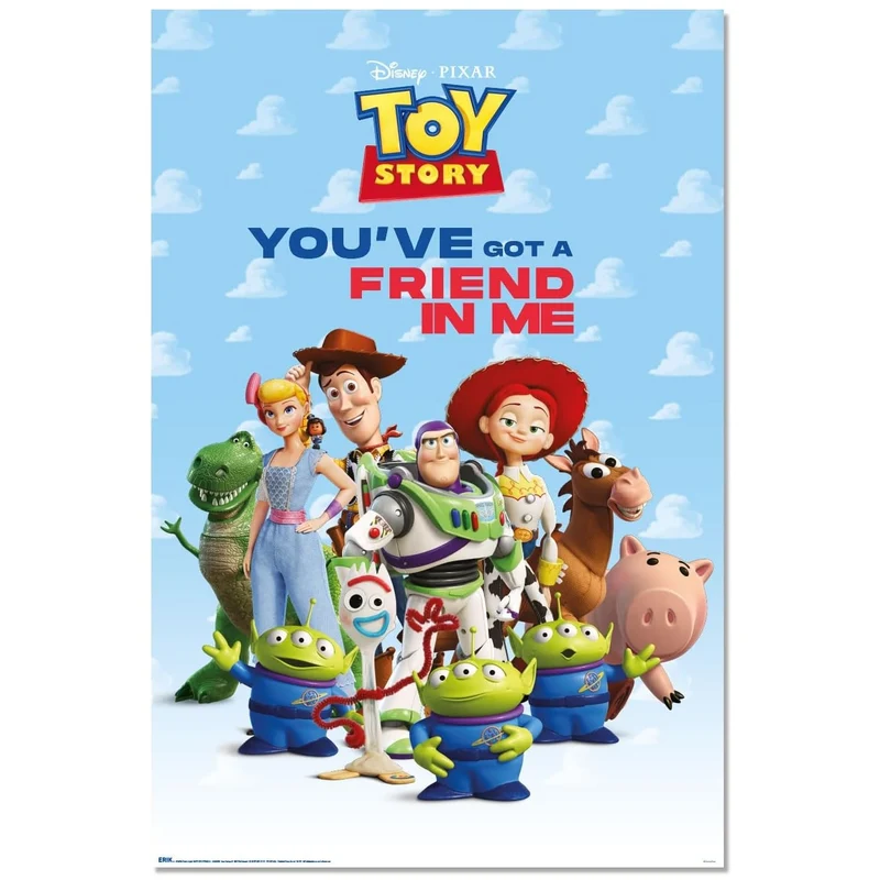 Maxi Poster Disney Pixar (Toy Story) 91x61 cm Incorniciabile Animation da Cameretta Bambini Nerd