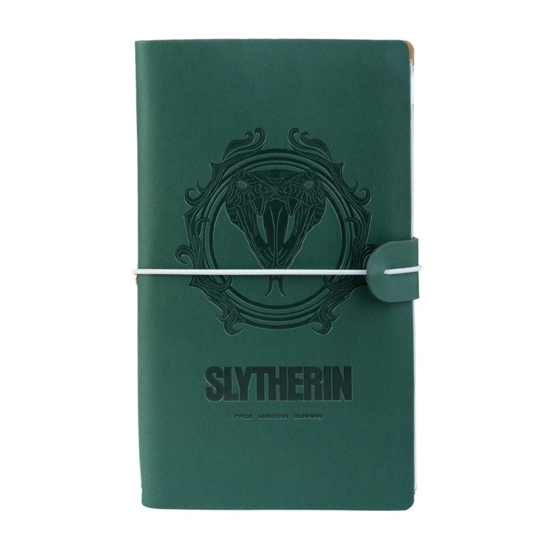 Taccuino Harry Potter "Serpeverde" Diario Personale da Viaggio 2 Quaderni Sostituibili: Bullet Journal Puntinato e a Righe 160 pag