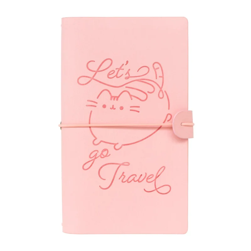 Taccuino "Pusheen" Diario Personale da Viaggio 2 Quaderni Sostituibili: Bullet Journal Puntinato e a Righe 160 pag