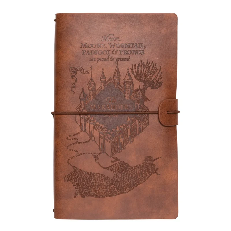 Taccuino "Harry Potter" Diario Personale da Viaggio 2 Quaderni Sostituibili: Bullet Journal Puntinato e a Righe 160 pag