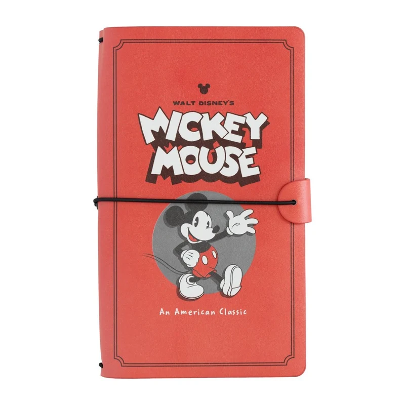 Taccuino Disney Topolino "Mickey Mouse" Diario Personale Viaggio 2 Quaderni Sostituibili: Bullet Journal Puntinato e a Righe 160 pag