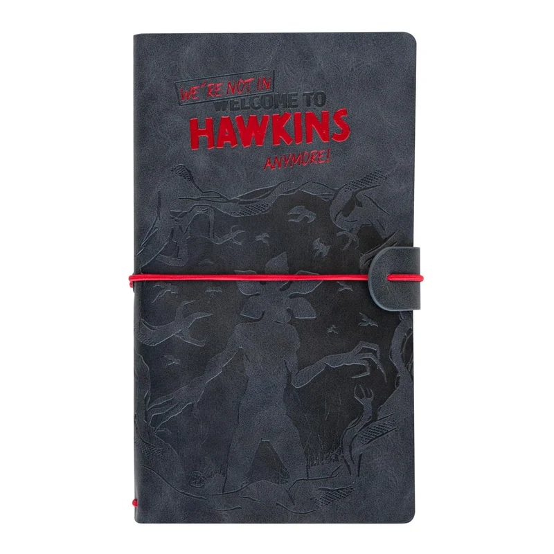 Taccuino Stranger Things "Welcome to Hawins" Diario Personale Viaggio 2 Quaderni Sostituibili: Bullet Journal Puntinato e a Righe 160 pag