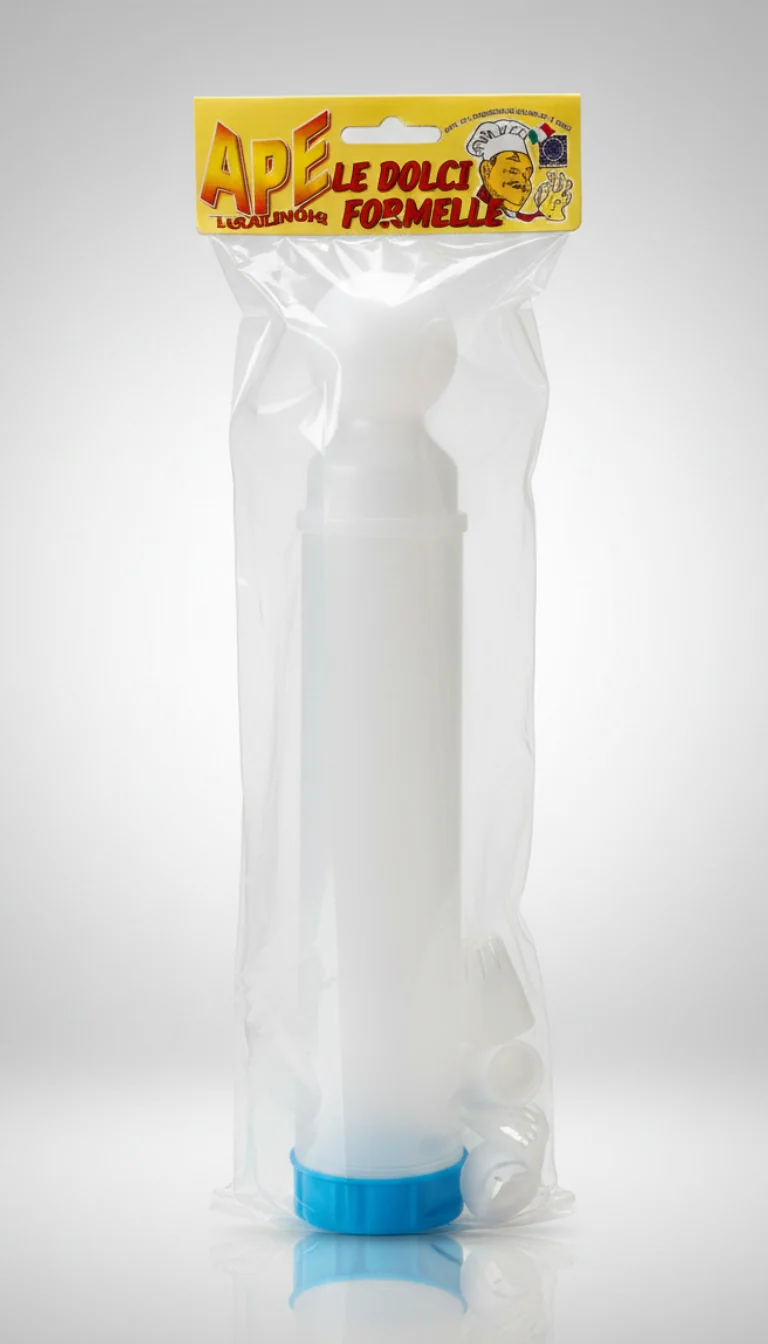APE Casalinghi Art. 300 | Siringa per Dolci e Zeppole Maxi 30 cm | Plastica Alimentare con Set Decori Intercambiabili | Professionale per Bignè e Churros