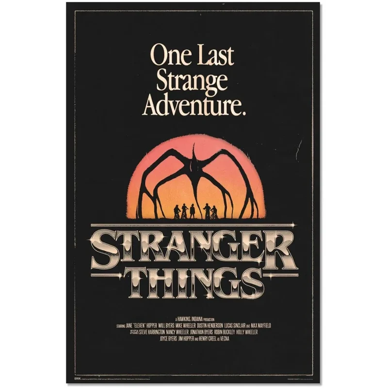 Maxi Poster Locandina Stranger Things (Mind Flayer) Horror Incorniciabile 91x61cm
