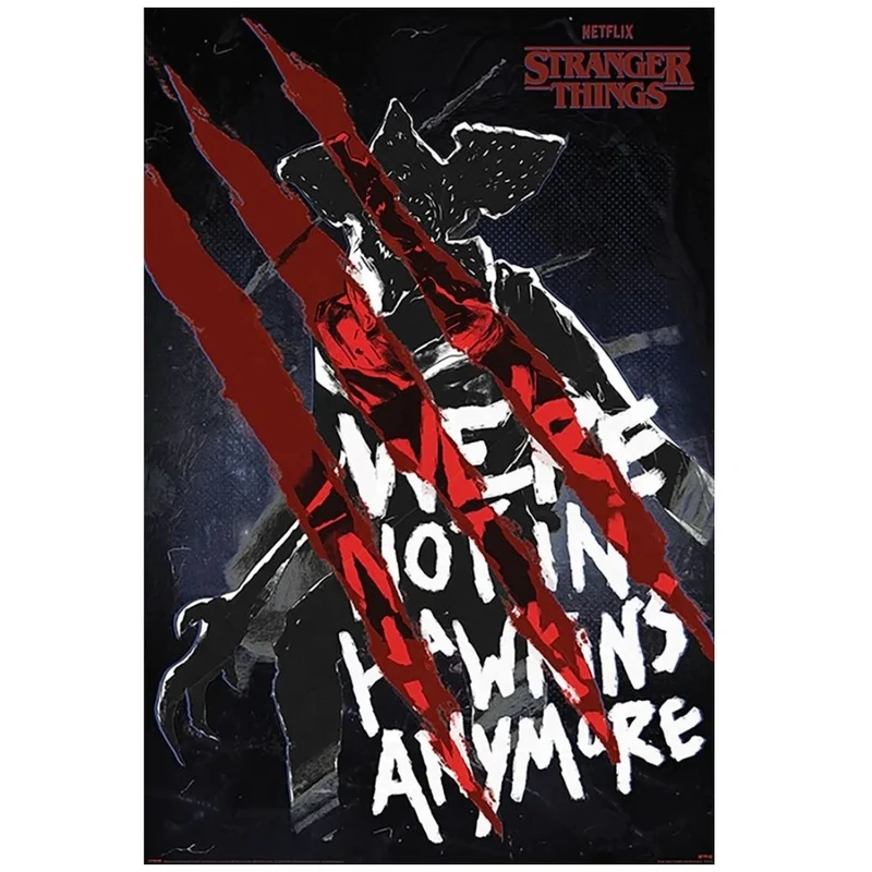 Maxi Poster Stranger Things (Demogorgon) Locandina Horror Incorniciabile 91x61cm