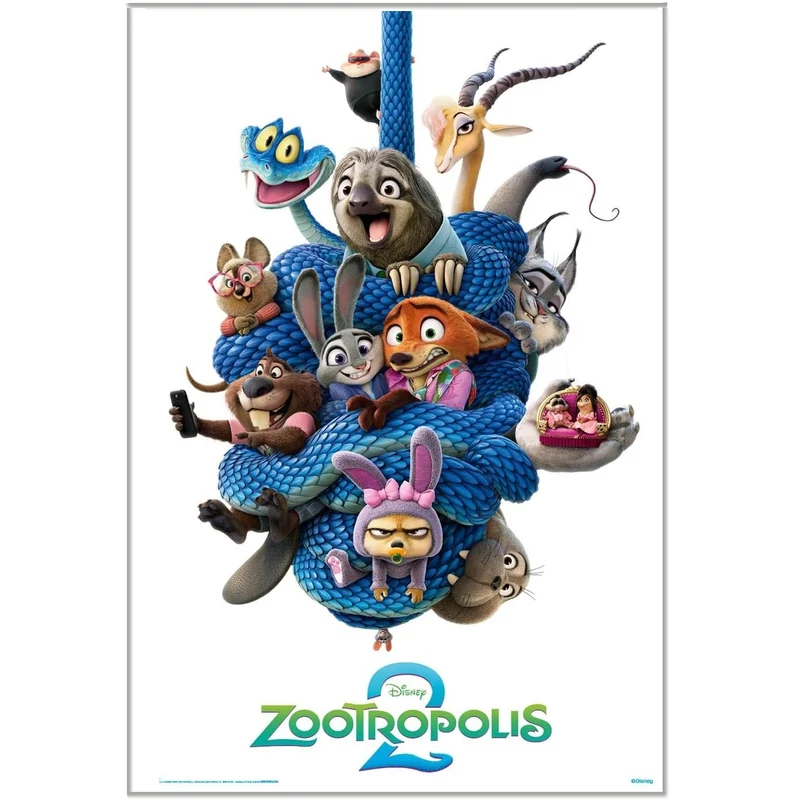 Maxi Poster Disney (Zootropolis 2) Parete Incorniciabile per Cameretta 91x61 cm