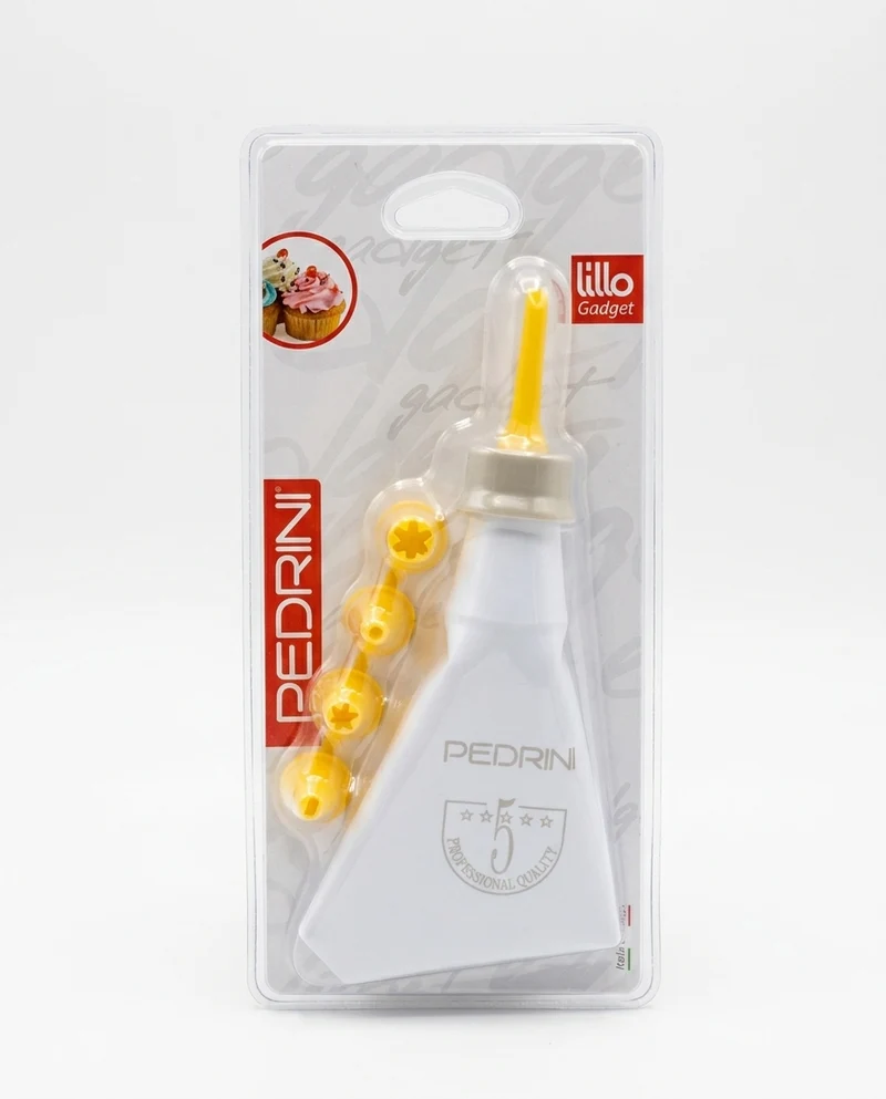 PEDRINI Lillo Gadget Sacco Decoratore 28 cm con 5 Beccucci – Set Pasticceria Sac à Poche Professionale Art. 0062