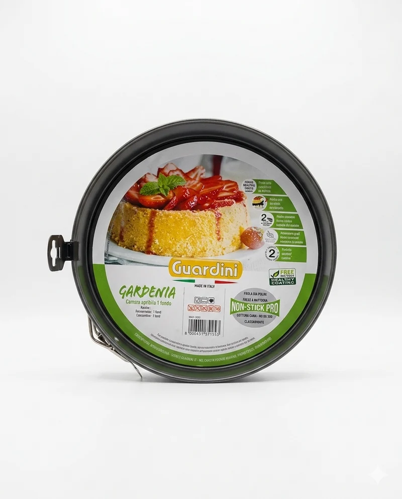 Guardini Tortiera Apribile Gardenia Ø 24 cm – Acciaio Hi-Top Antiaderente Skandia Xtreme Plus – Fondo Salvagoccia BPA e PFOA Free