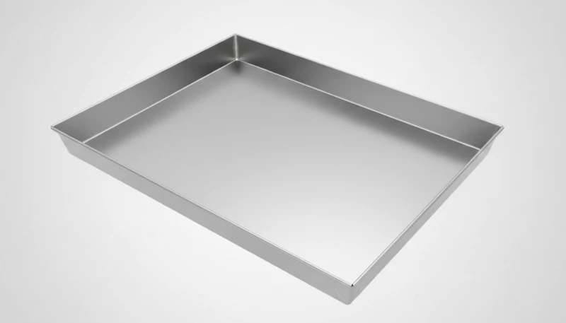 SIC Placca Pizza Grande in Alluminio 32x40 cm | Teglia Rettangolare Professionale per Pizza, Focaccia e Pasticceria