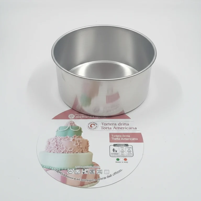 Liotti Tortiera Dritta per Torta Americana Ø 20x10h cm | Alluminio Professionale | Ideale per Layer Cakes e Pan di Spagna