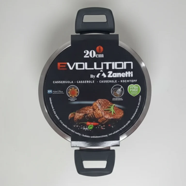 Zanetti Evolution Casseruola Antiaderente 20 cm | Alto Spessore 4 mm | Fondo Induzione & PFOA Free