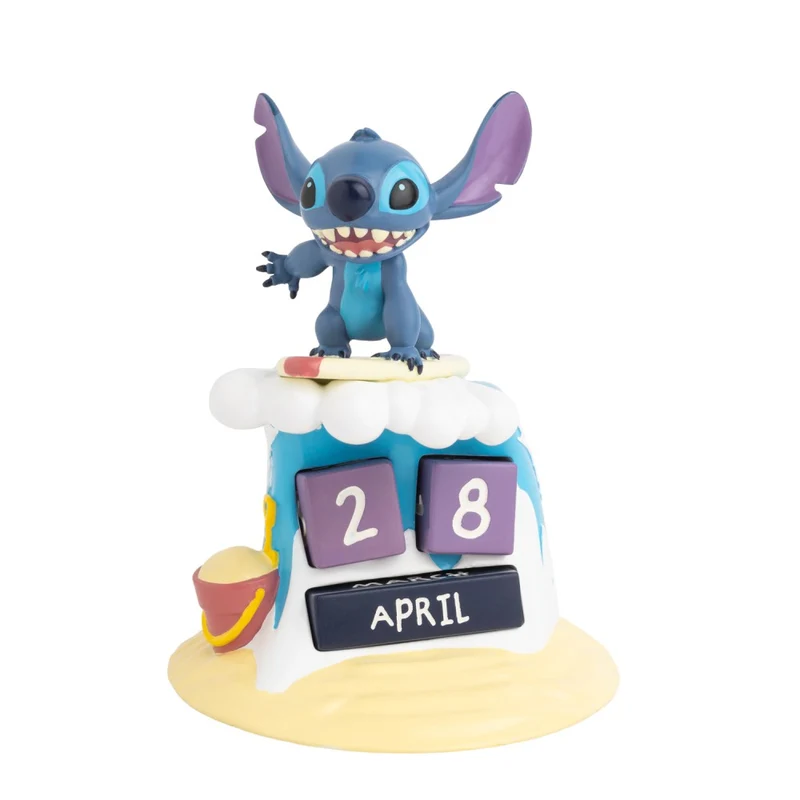 Lilo & Stitch Calendario 3D Perpetuo in Resina da Tavolo Decorazione da Scrivania per Fans: Regalo Disney Gadget Pixar 8,6 x 19 x 8,9 cm
