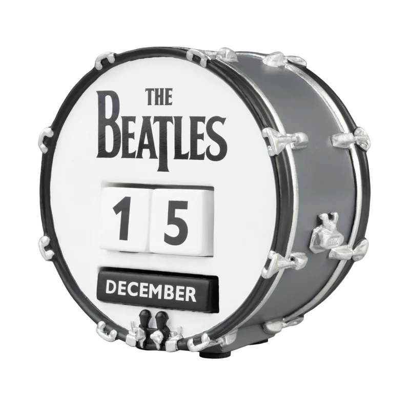 Calendario Perpetuo - The Beatles 3D in Resina Dipinto a Mano da Tavolo Gadget Decorazione per Scrivania Fans Rock Music: Regalo