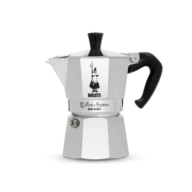 Bialetti Moka Express – Caffettiera Originale 2 Tazze – L'Icona del Design Made in Italy in Alluminio con Valvola Ispezionabile