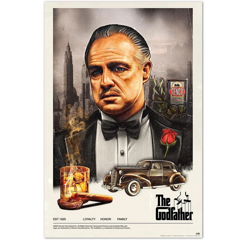 Maxi Poster Locandina Film (Il Padrino) The Goodfather Vito Corleone 91x61 cm