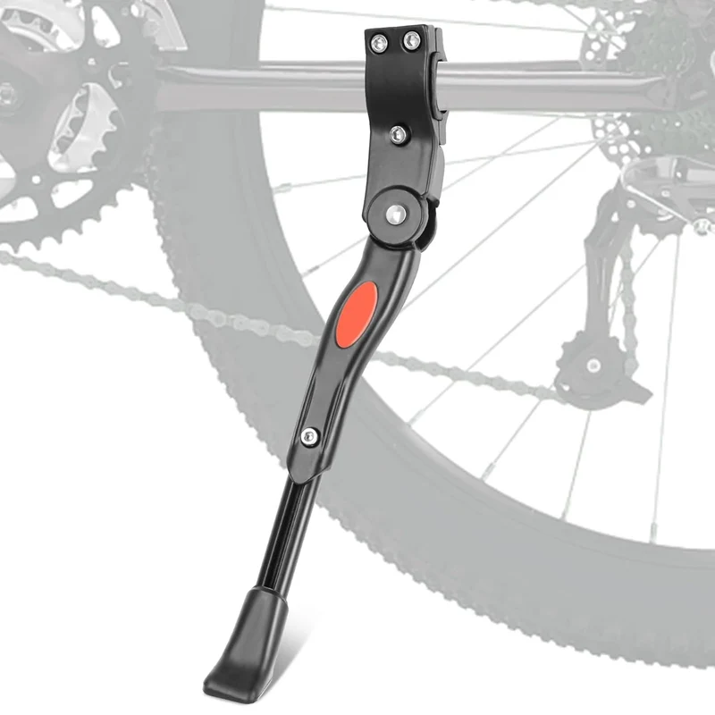 Cavalletto Bici Regolabile Supporto Laterale Mtb Bicicletta 24"/26"/27" (Nero)