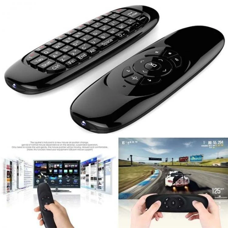 Telecomando Air Mouse Mini Tastiera Wifi Wireless 2.4Ghz Pc Android Smart Tv Box