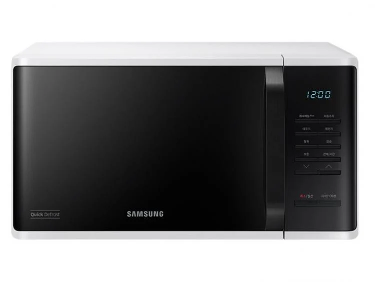 Samsung Forno A Microonde 23Lt 800W Nero/Bianco Ms23K3513Aw Schermo Led