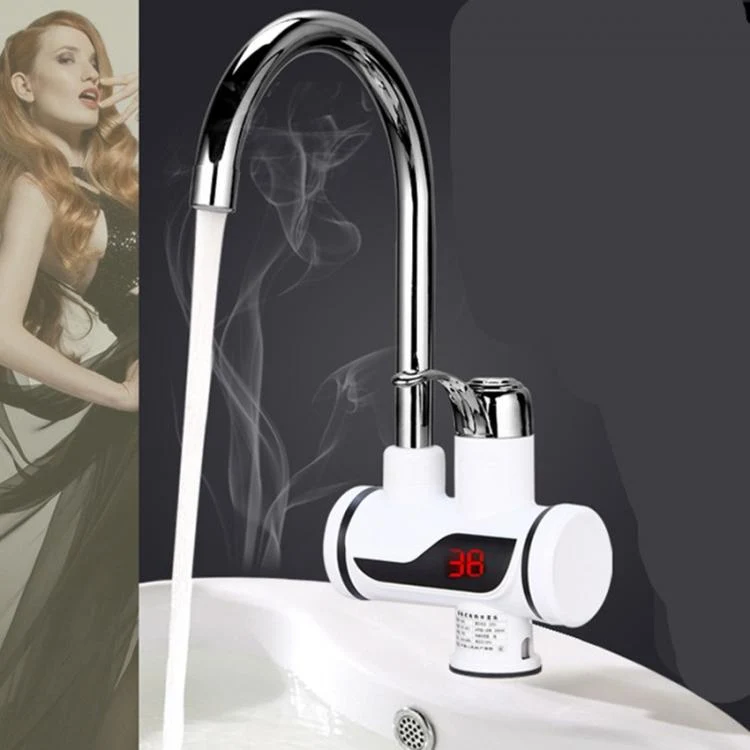 Rubinetto Miscelatore Elettrico Spina Caldaia Acqua Calda Istantanea + Display