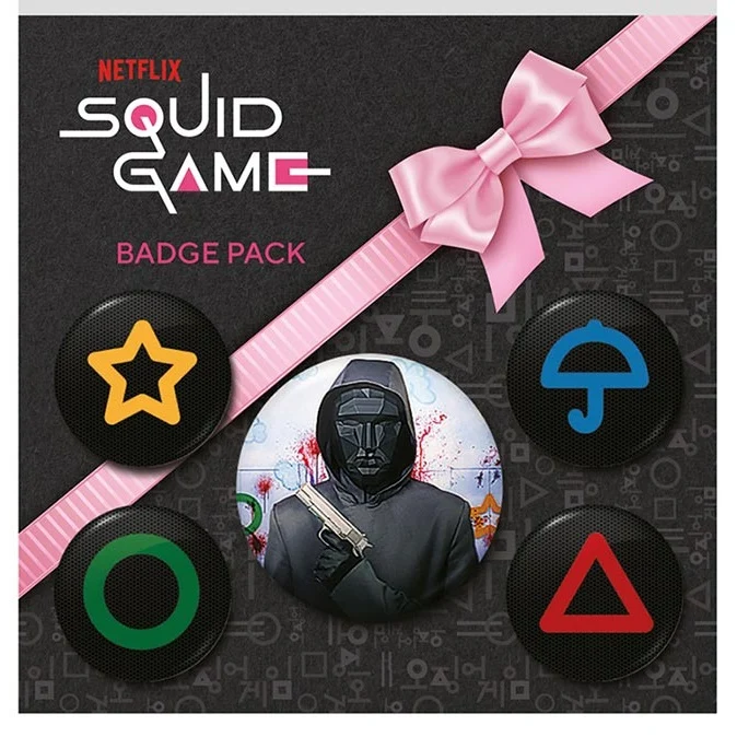 Pyramid Squid Game Front Man Spille Serie Tv Badge Pack Serie Tv Netflix