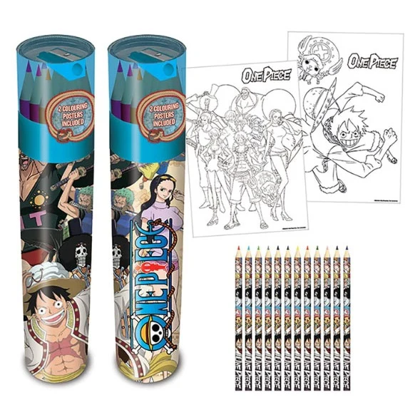 Pyramid Set Matite Da Colorare One Piece Anime Mnga Giapponesi Pencil Scolastica