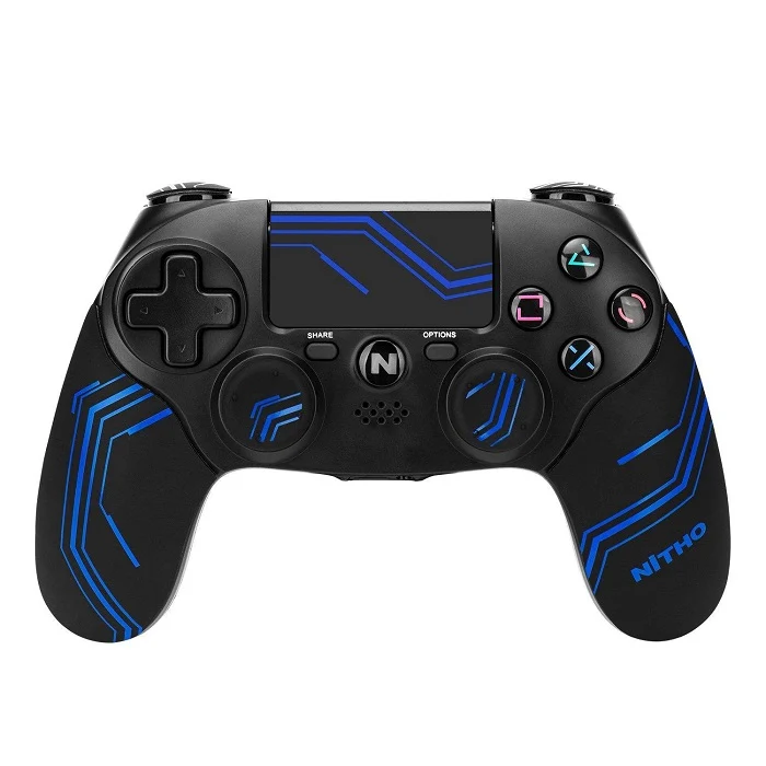 Nitho Controller Ps4 Ps3 Pc Windows Gamepad Pad Wireless Adonis Black Blue Usb