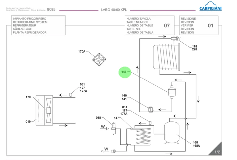 FILTRO DANFOSS DML 163S 023Z4842 - CARPIGIANI LABO 40/60 XPL