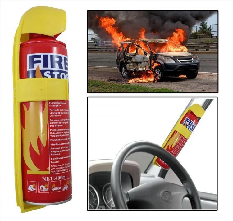 Mini Estintore Portatile 500Ml Auto Barca Camper Casa Ufficio Negozi Spegnifuoco