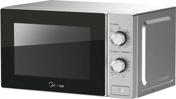 Midea Forno A Microonde Funzione Grill Timer Grigio Mg720C2At-S 20L 700W