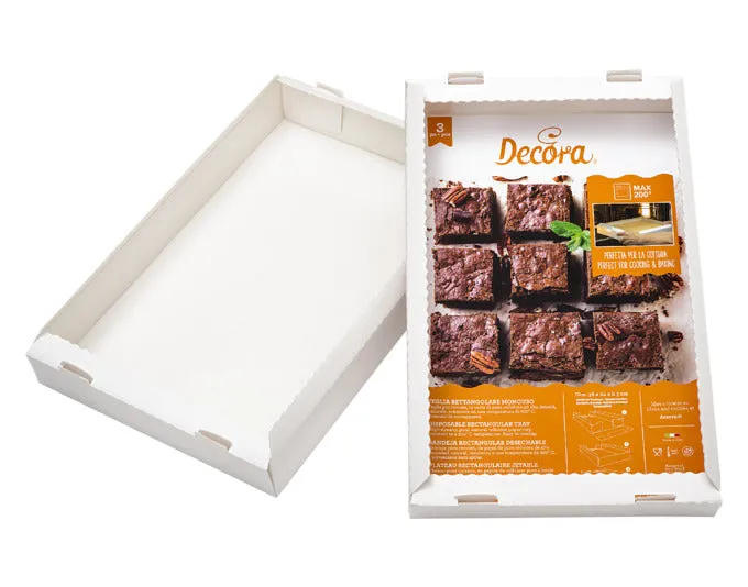 DECORA Backbleche Einweg rechteckig 3er Pack 38x24 cm